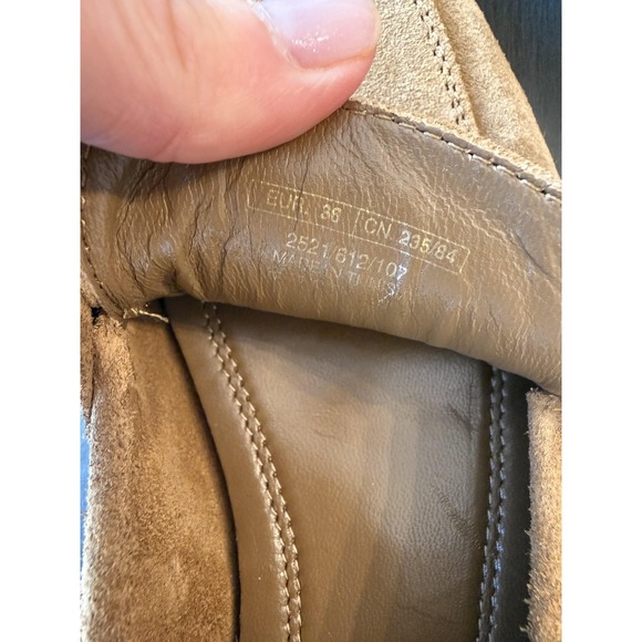 Zara Shoes Womens Size 5.5 Brown Suede Loafers Slip On Cushioned Flats - Picture 9 of 16